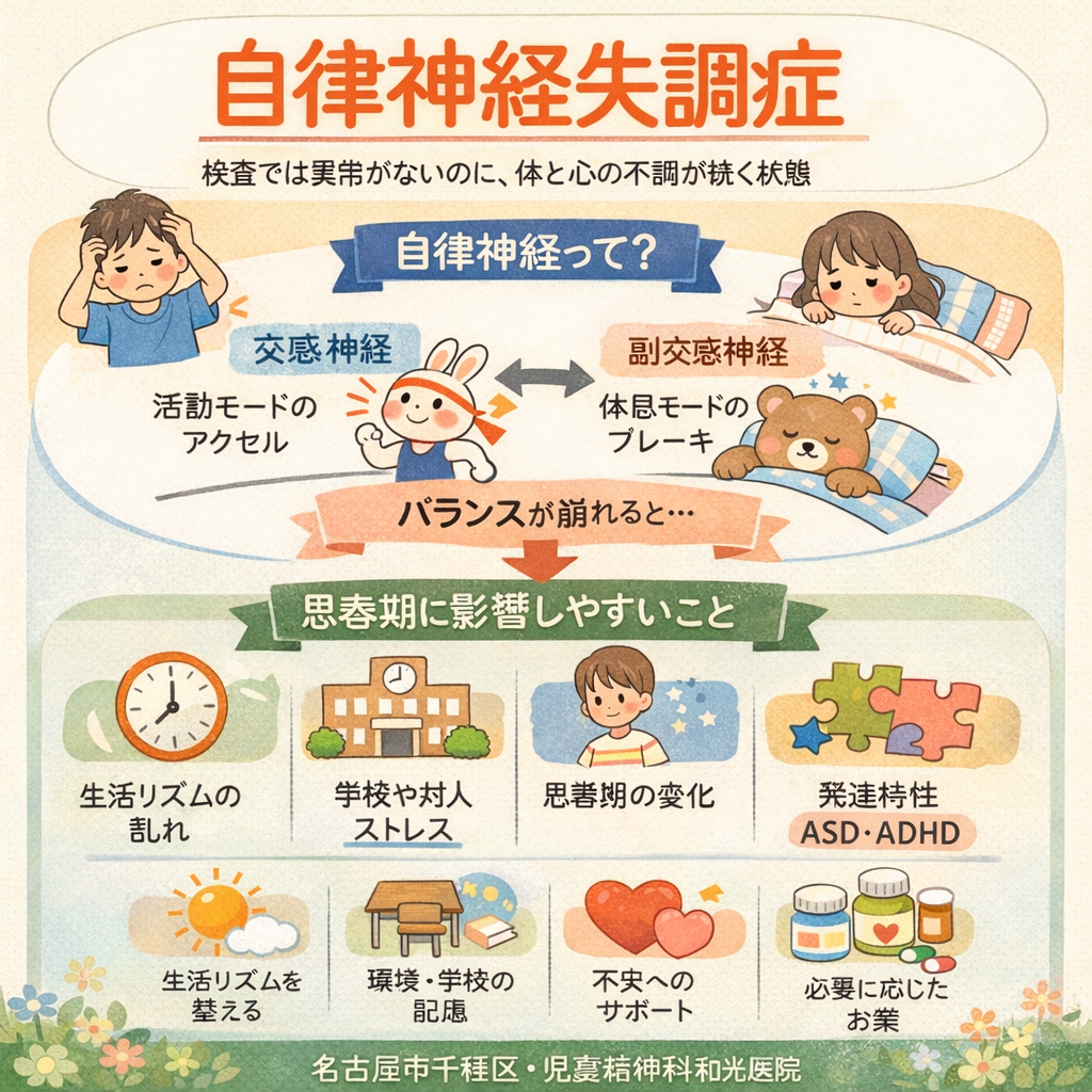 自律神経失調症とは？原因・症状・治療をわかりやすく解説