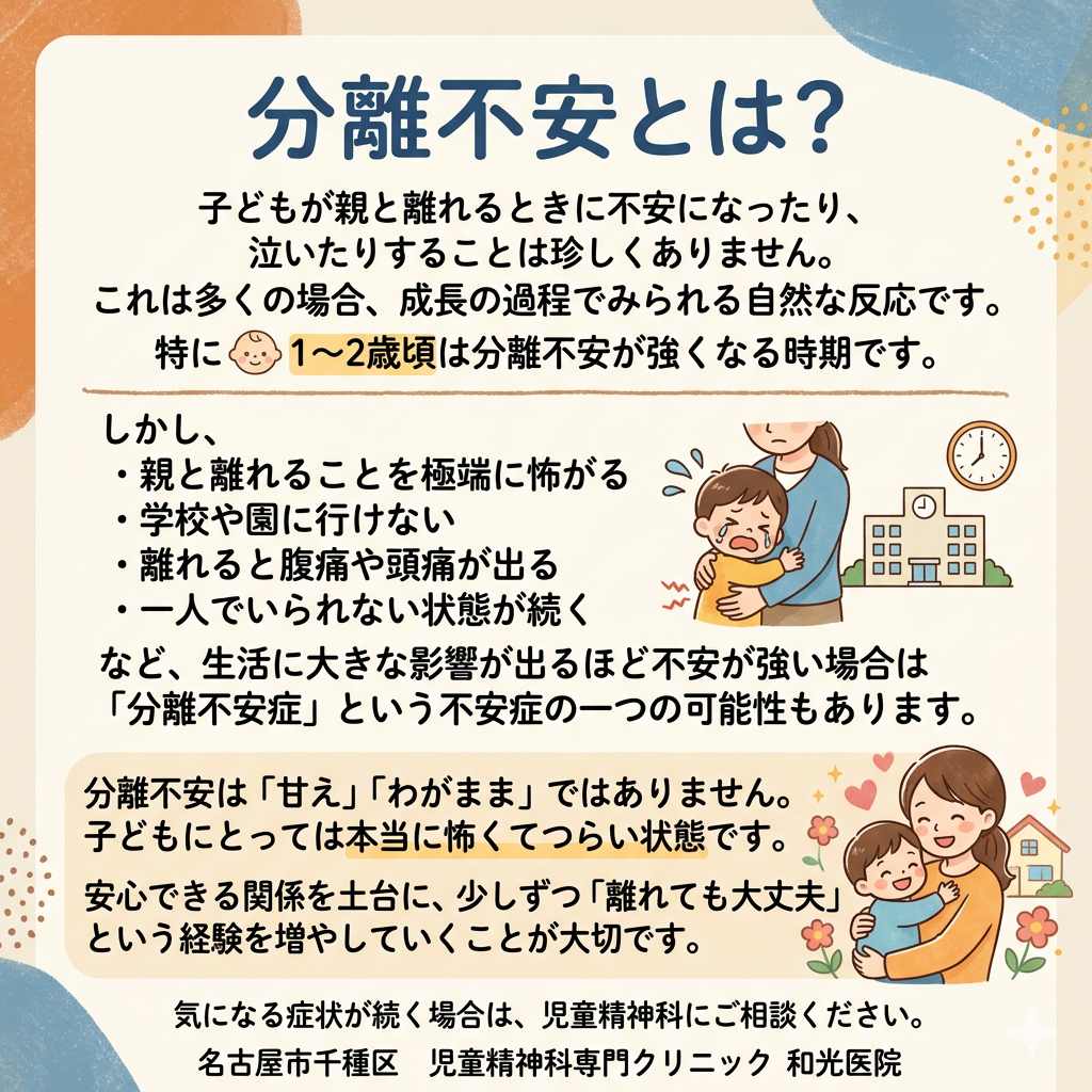 分離不安とは？ 正常な発達と「分離不安症」の違いをわかりやすく解説