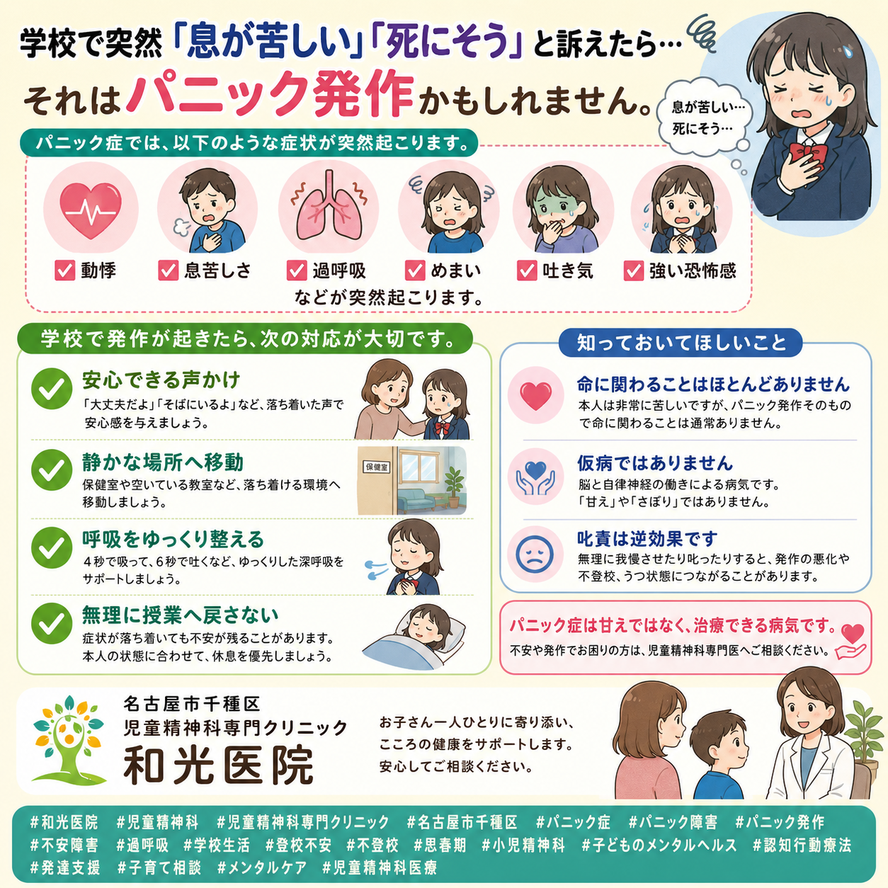 パニック症について ～学校で症状が出たらどう対応したらよい？～